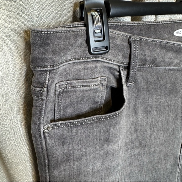 Old Navy Grey Wash Rockstar Skinny High Rise Jeans Sleek Fit Size 14 - Picture 7 of 11